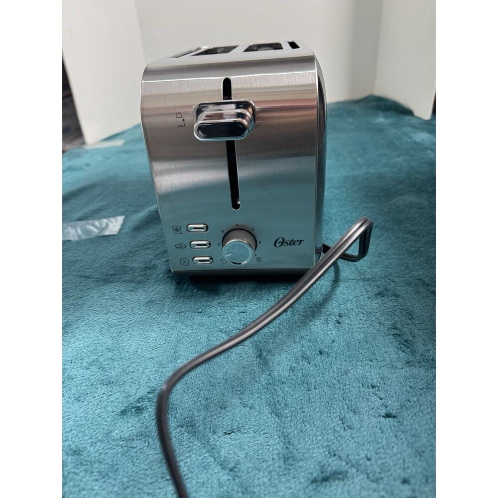Oster 2 Slice Toaster Extra Wide Slots Bagel Toaster, Stainless Steel NWB